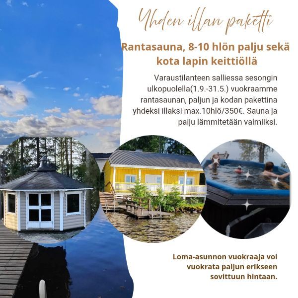 Sauna,palju ja kota